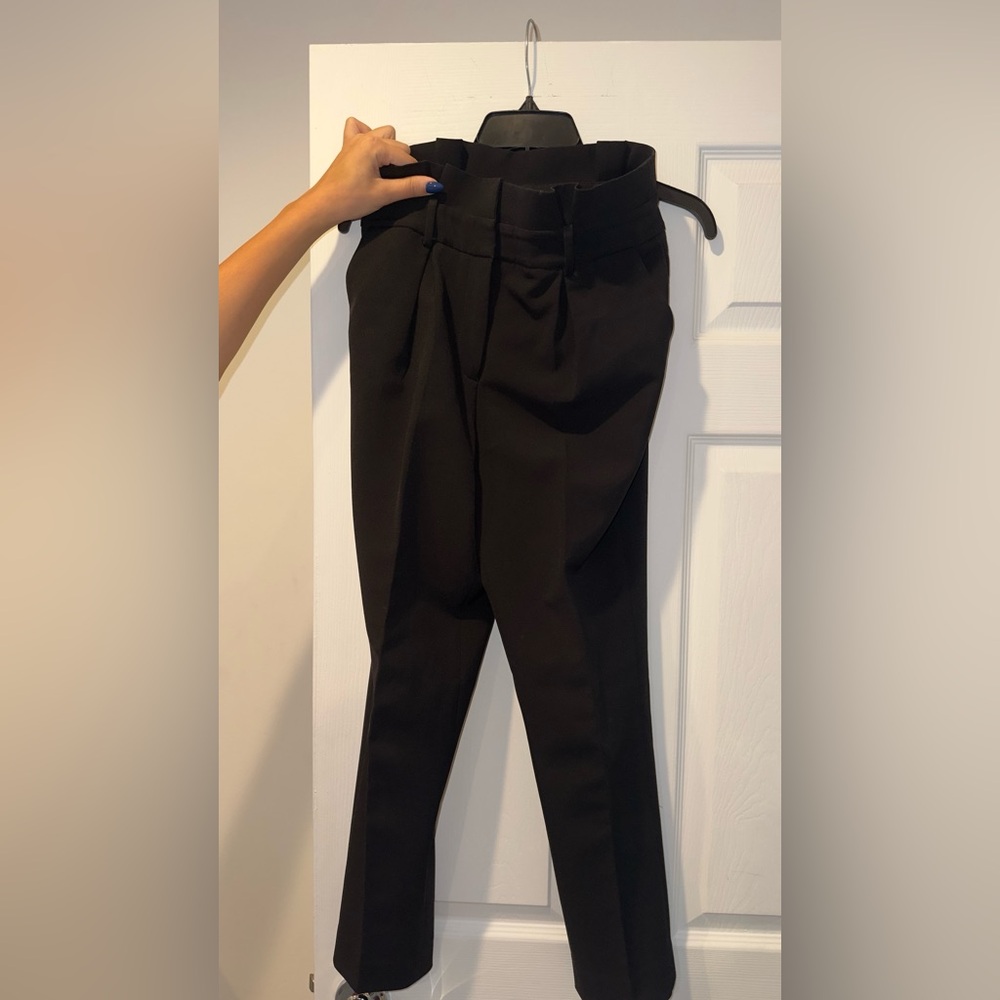 White House Black Market Black Tapered Pants